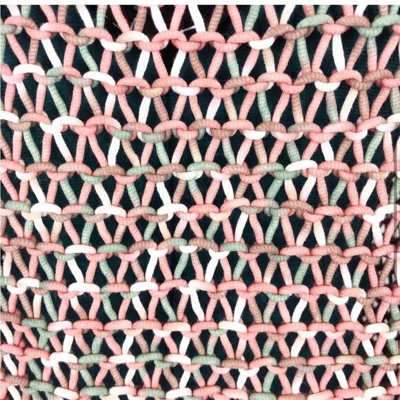 NWT Anthropologie moth open knit pink sweater - Picture 7 of 12